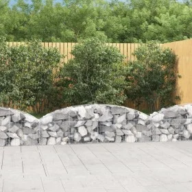 Galvanized iron arch-shaped gabion basket 200x30x40/60 cm by vidaXL, Pots and planters - Ref: Foro24-153462, Price: 52,51 €, ...