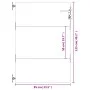 Puerta de jardín acero corten 85x125 cm de vidaXL, Puertas de jardín - Ref: Foro24-153258, Precio: 148,62 €, Descuento: %