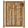 Puerta de jardín acero corten diseño bambú 105x155 cm de vidaXL, Puertas de jardín - Ref: Foro24-153241, Precio: 205,30 €, De...