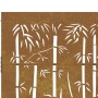 Puerta de jardín acero corten diseño bambú 105x155 cm de vidaXL, Puertas de jardín - Ref: Foro24-153241, Precio: 205,30 €, De...