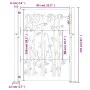 Gartentor aus Cortenstahl, Bambusdesign, 105 x 155 cm von vidaXL, Gartentore - Ref: Foro24-153241, Preis: 200,58 €, Rabatt: %