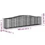 Galvanized iron arch-shaped gabion basket 400x50x80/100cm by vidaXL, Pots and planters - Ref: Foro24-153414, Price: 109,89 €,...