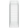 Gabione Korbbogenform aus verzinktem Eisen 100x50x120/140 cm von vidaXL, Töpfe und Pflanzgefäße - Ref: Foro24-153436, Preis: ...