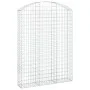 Gabione Korbbogenform aus verzinktem Eisen 150x30x200/220 cm von vidaXL, Töpfe und Pflanzgefäße - Ref: Foro24-153450, Preis: ...