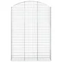 Gabione Korbbogenform aus verzinktem Eisen 150x30x200/220 cm von vidaXL, Töpfe und Pflanzgefäße - Ref: Foro24-153450, Preis: ...