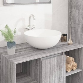 Round white ceramic washbasin 36x15 cm by vidaXL, Sinks - Ref: Foro24-153343, Price: 66,88 €, Discount: %