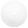Lavabo redondo de cerámica blanco 36x15 cm