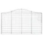 Cesta gaviones forma arco hierro galvanizado 200x30x100/120 cm de vidaXL, Maceteros y jardineras - Ref: Foro24-153385, Precio...