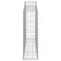 Cesta gaviones forma arco hierro galvanizado 200x30x100/120 cm de vidaXL, Maceteros y jardineras - Ref: Foro24-153385, Precio...