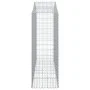 Gabion basket arch shape galvanized iron 200x50x140/160 cm by vidaXL, Pots and planters - Ref: Foro24-153397, Price: 84,66 €,...