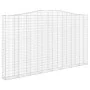 Gabion basket arch shape galvanized iron 400x30x220/240 cm by vidaXL, Pots and planters - Ref: Foro24-153411, Price: 252,44 €...