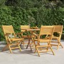 Folding garden chairs 4 pcs solid teak wood 55x62x90 cm by vidaXL, Garden chairs - Ref: Foro24-3155067, Price: 288,22 €, Disc...