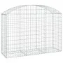 Gabion basket arch shape galvanized iron 150x50x100/120 cm by vidaXL, Pots and planters - Ref: Foro24-153455, Price: 53,71 €,...