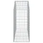 Gabion basket arch shape galvanized iron 150x50x100/120 cm by vidaXL, Pots and planters - Ref: Foro24-153455, Price: 53,71 €,...