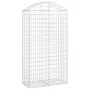 Gabione Korbbogenform aus verzinktem Eisen 100x50x180/200 cm von vidaXL, Töpfe und Pflanzgefäße - Ref: Foro24-153439, Preis: ...