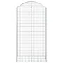 Gabione Korbbogenform aus verzinktem Eisen 100x50x180/200 cm von vidaXL, Töpfe und Pflanzgefäße - Ref: Foro24-153439, Preis: ...