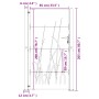 Gartentor aus Cortenstahl, Grasdesign, 105 x 205 cm von vidaXL, Gartentore - Ref: Foro24-153231, Preis: 256,87 €, Rabatt: %