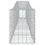 Gabion basket in arched shape, made of galvanized iron, measuring 400x30x40/60 cm. by vidaXL, Pots and planters - Ref: Foro24...