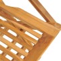 Sillas de jardín plegables 4 uds madera maciza teca 55x62x90 cm