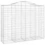 Cesta gaviones forma arco hierro galvanizado 200x50x160/180 cm de vidaXL, Maceteros y jardineras - Ref: Foro24-153398, Precio...