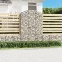 Gabion basket arch shape galvanized iron 150x30x220/240 cm by vidaXL, Pots and planters - Ref: Foro24-153451, Price: 75,59 €,...