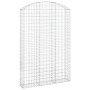Gabion basket arch shape galvanized iron 150x30x220/240 cm by vidaXL, Pots and planters - Ref: Foro24-153451, Price: 77,33 €,...