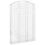 Gabione Korbbogenform aus verzinktem Eisen 150x30x220/240 cm von vidaXL, Töpfe und Pflanzgefäße - Ref: Foro24-153451, Preis: ...