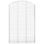 Gabion basket arch shape galvanized iron 150x30x220/240 cm by vidaXL, Pots and planters - Ref: Foro24-153451, Price: 77,33 €,...