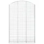 Gabione Korbbogenform aus verzinktem Eisen 150x30x220/240 cm von vidaXL, Töpfe und Pflanzgefäße - Ref: Foro24-153451, Preis: ...