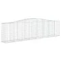 Gabion basket arch shape galvanized iron 400x50x100/120 cm by vidaXL, Pots and planters - Ref: Foro24-153415, Price: 121,59 €...