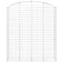 Gabione Korbbogenform aus verzinktem Eisen 200x50x220/240 cm von vidaXL, Töpfe und Pflanzgefäße - Ref: Foro24-153481, Preis: ...