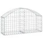 Bogenförmiger Gabionenkorb aus verzinktem Eisen, 100 x 30 x 40/60 cm von vidaXL, Töpfe und Pflanzgefäße - Ref: Foro24-153422,...