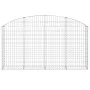 Gabion basket arch shape galvanized iron 200x30x100/120 cm by vidaXL, Pots and planters - Ref: Foro24-153465, Price: 59,24 €,...