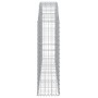 Gabione Korbbogenform aus verzinktem Eisen 200x30x100/120 cm von vidaXL, Töpfe und Pflanzgefäße - Ref: Foro24-153465, Preis: ...