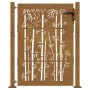 Gartentor aus Cortenstahl, Bambusdesign, 105 x 130 cm von vidaXL, Gartentore - Ref: Foro24-153240, Preis: 181,45 €, Rabatt: %