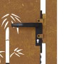 Puerta de jardín acero corten diseño bambú 105x130 cm de vidaXL, Puertas de jardín - Ref: Foro24-153240, Precio: 181,35 €