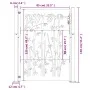 Gartentor aus Cortenstahl, Bambusdesign, 105 x 130 cm von vidaXL, Gartentore - Ref: Foro24-153240, Preis: 175,84 €, Rabatt: %