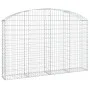 Gabion basket arch shape galvanized iron 200x30x120/140 cm by vidaXL, Pots and planters - Ref: Foro24-153466, Price: 88,00 €,...