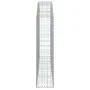 Gabion basket arch shape galvanized iron 200x30x120/140 cm by vidaXL, Pots and planters - Ref: Foro24-153466, Price: 88,00 €,...