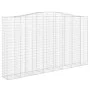 Gabionenkorb Bogenform verzinktes Eisen 400x50x220/240 cm von vidaXL, Töpfe und Pflanzgefäße - Ref: Foro24-153421, Preis: 287...