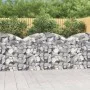Cesta gaviones forma arco hierro galvanizado 150x30x100/120 cm de vidaXL, Maceteros y jardineras - Ref: Foro24-153445, Precio...