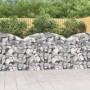 Gabione Korbbogenform aus verzinktem Eisen 150x30x100/120 cm von vidaXL, Töpfe und Pflanzgefäße - Ref: Foro24-153445, Preis: ...