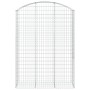 Gabione Korbbogenform aus verzinktem Eisen 150x50x200/220 cm von vidaXL, Töpfe und Pflanzgefäße - Ref: Foro24-153460, Preis: ...