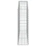 Galvanized iron arch-shaped gabions basket 150x30x100/120 cm by vidaXL, Pots and planters - Ref: Foro24-153445, Price: 49,19 ...
