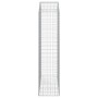 Gabion basket arch shape galvanized iron 150x50x200/220 cm by vidaXL, Pots and planters - Ref: Foro24-153460, Price: 84,76 €,...