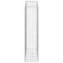 Gabione Korbbogenform aus verzinktem Eisen 150x50x200/220 cm von vidaXL, Töpfe und Pflanzgefäße - Ref: Foro24-153460, Preis: ...