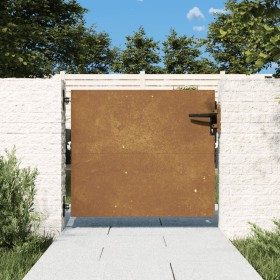 Puerta de jardín acero corten 85x100 cm
