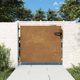 Puerta de jardín acero corten 85x100 cm de vidaXL, Puertas de jardín - Ref: Foro24-153257, Precio: 106,46 €, Descuento: %