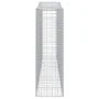 Gabion basket arch shape galvanized iron 400x50x160/180 cm by vidaXL, Pots and planters - Ref: Foro24-153418, Price: 187,08 €...