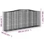 Gabion basket arch shape galvanized iron 400x50x160/180 cm by vidaXL, Pots and planters - Ref: Foro24-153418, Price: 187,08 €...